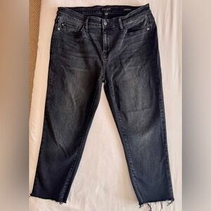 Judy Blue Women’s Charcoal Grey/Black Jeans, size 13/31